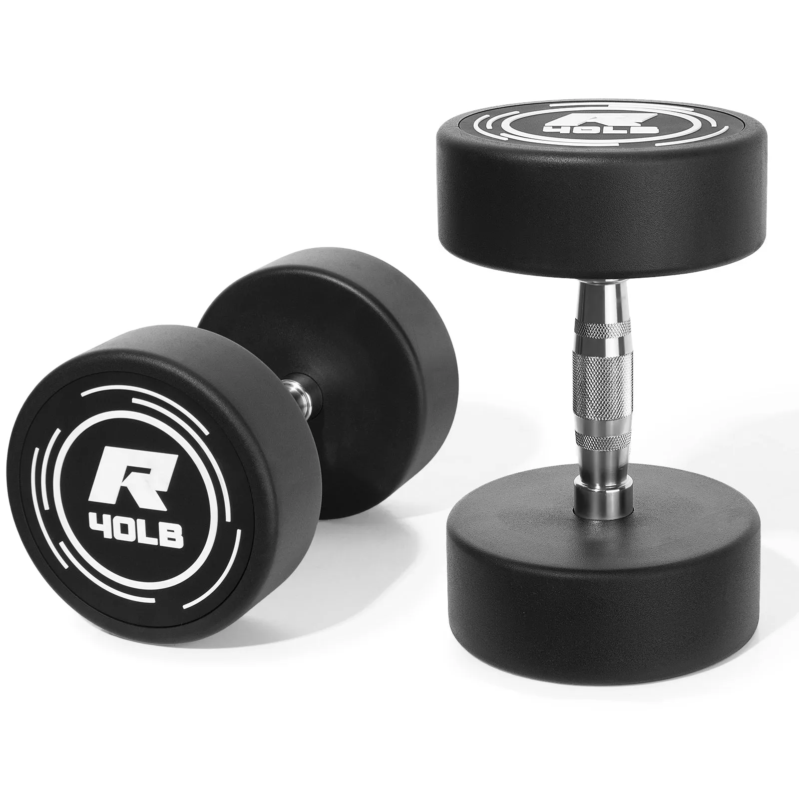 RitFit PVC-Coated Round Dumbbells in Pairs