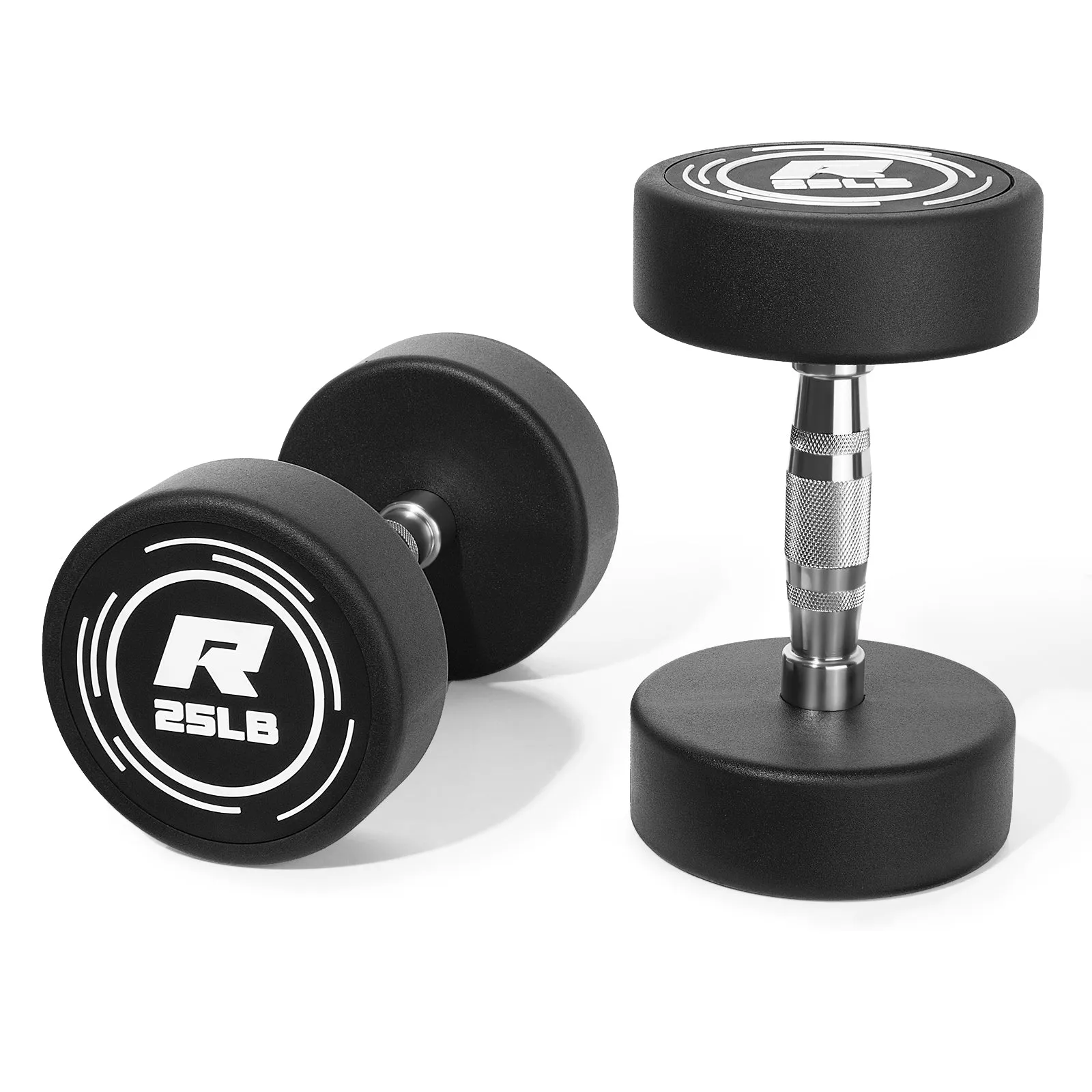 RitFit PVC-Coated Round Dumbbells in Pairs