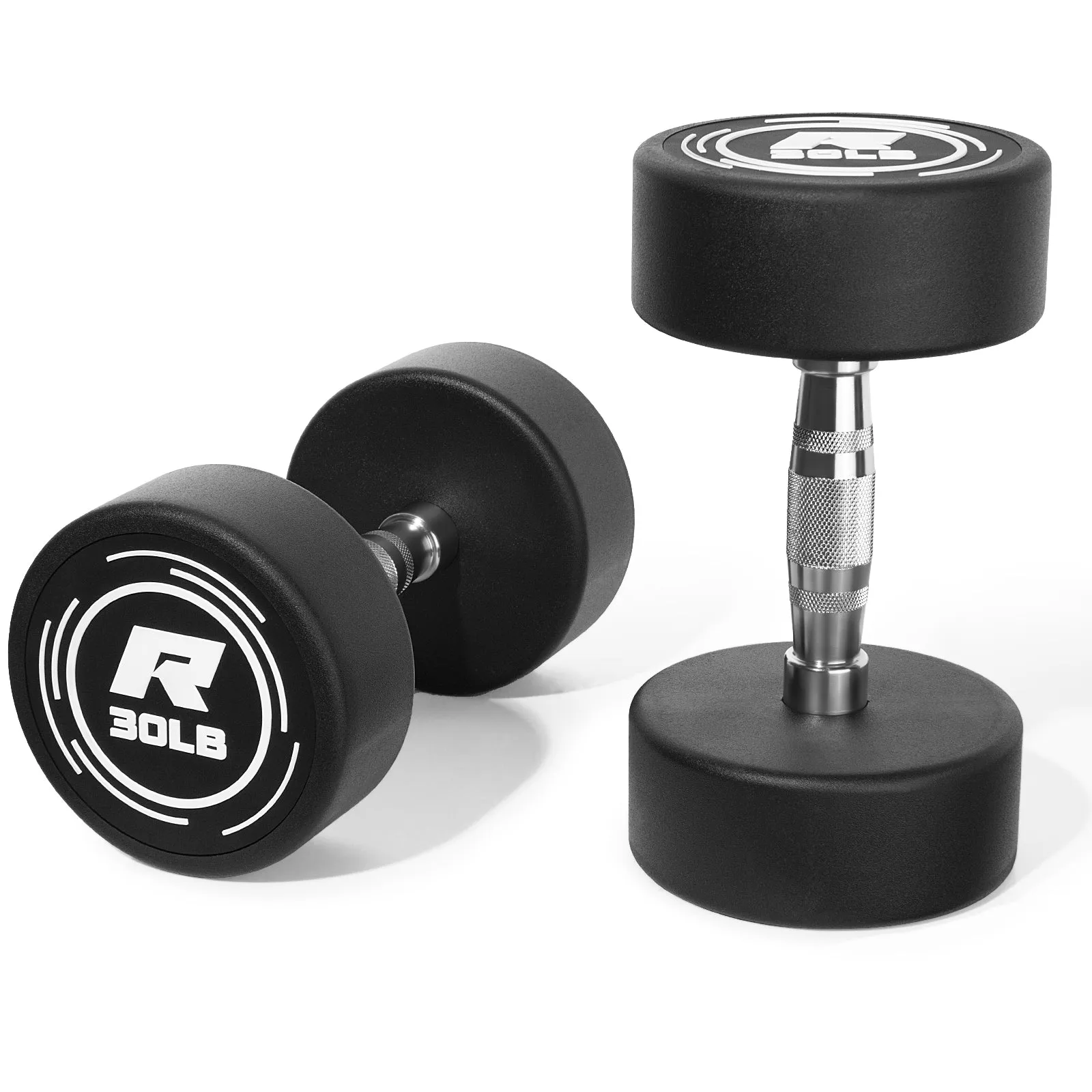 RitFit PVC-Coated Round Dumbbells in Pairs