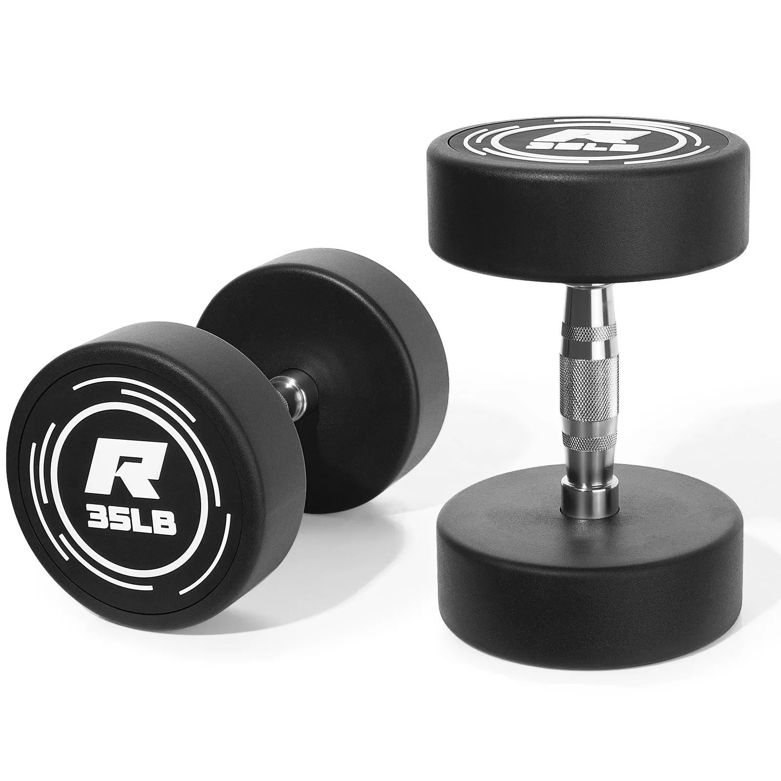 RitFit PVC-Coated Round Dumbbells in Pairs