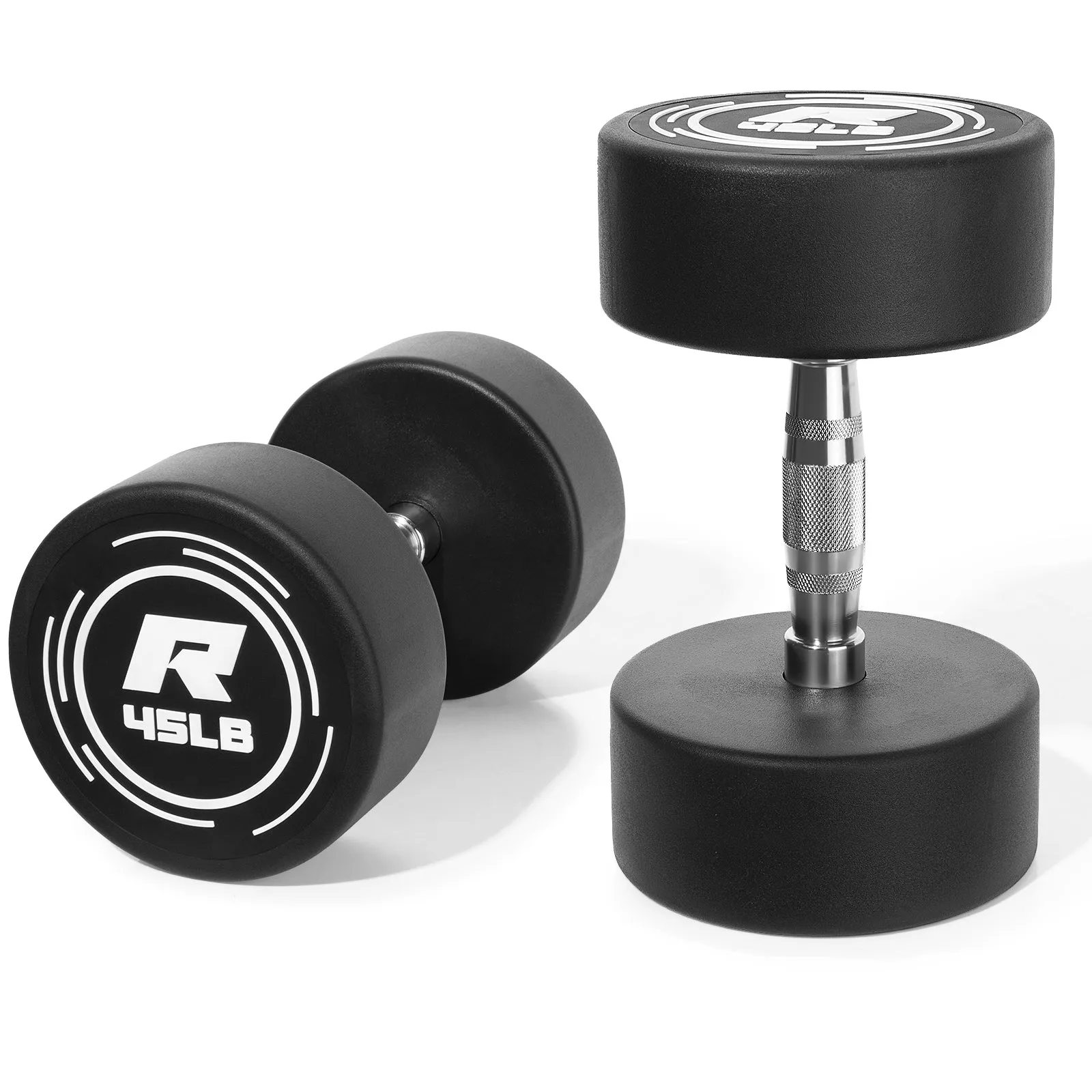 RitFit PVC-Coated Round Dumbbells in Pairs