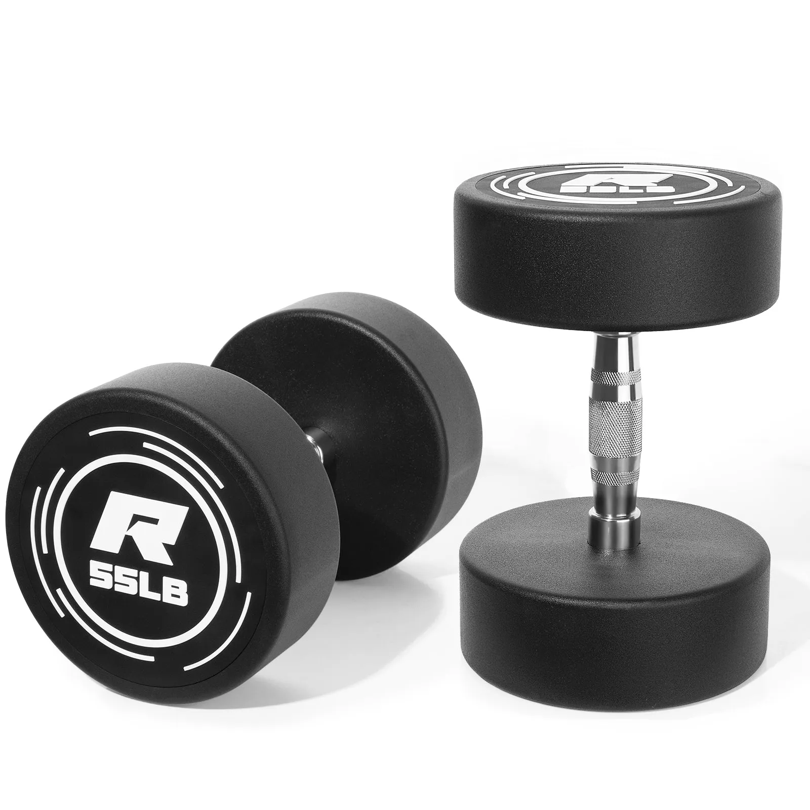 RitFit PVC-Coated Round Dumbbells in Pairs