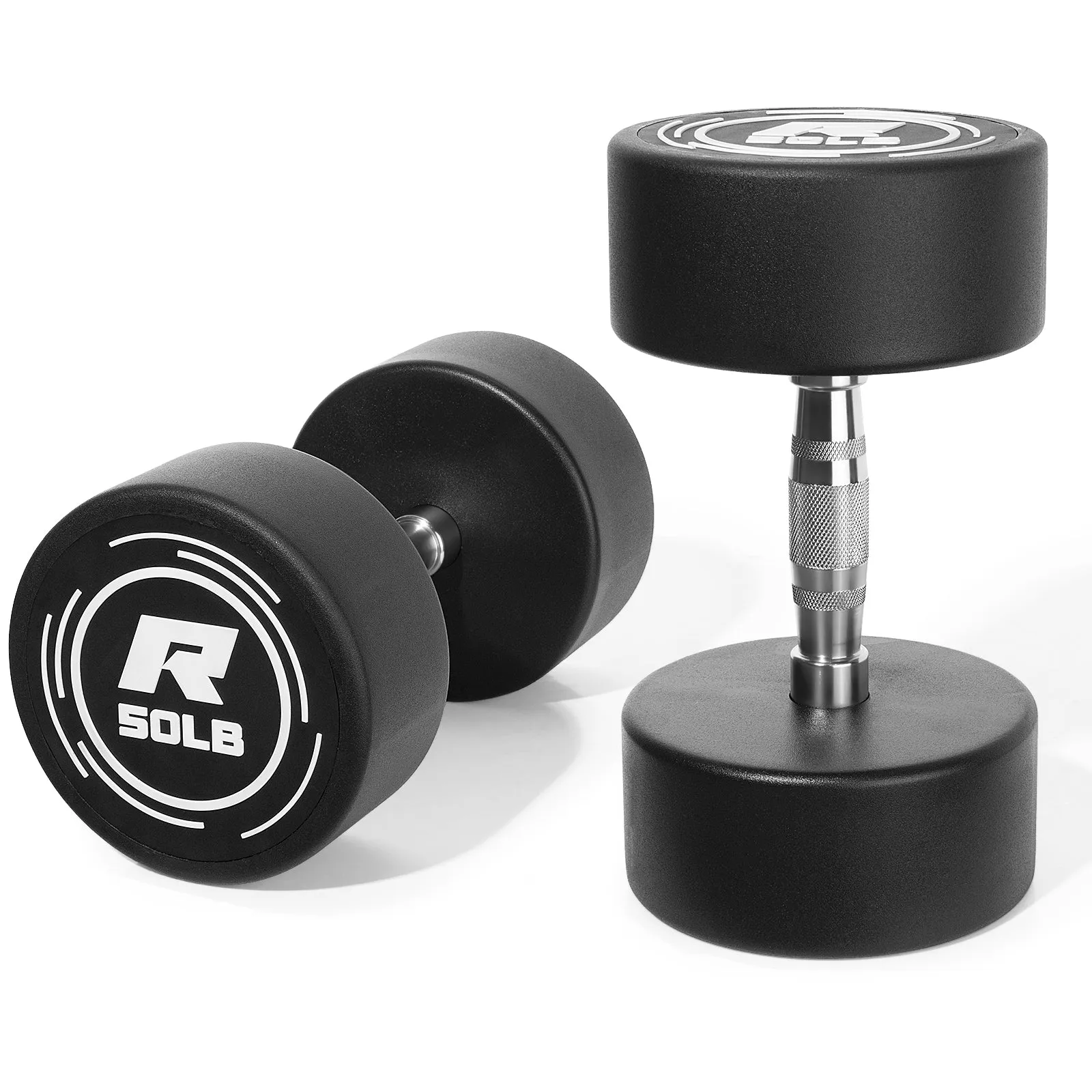 RitFit PVC-Coated Round Dumbbells in Pairs