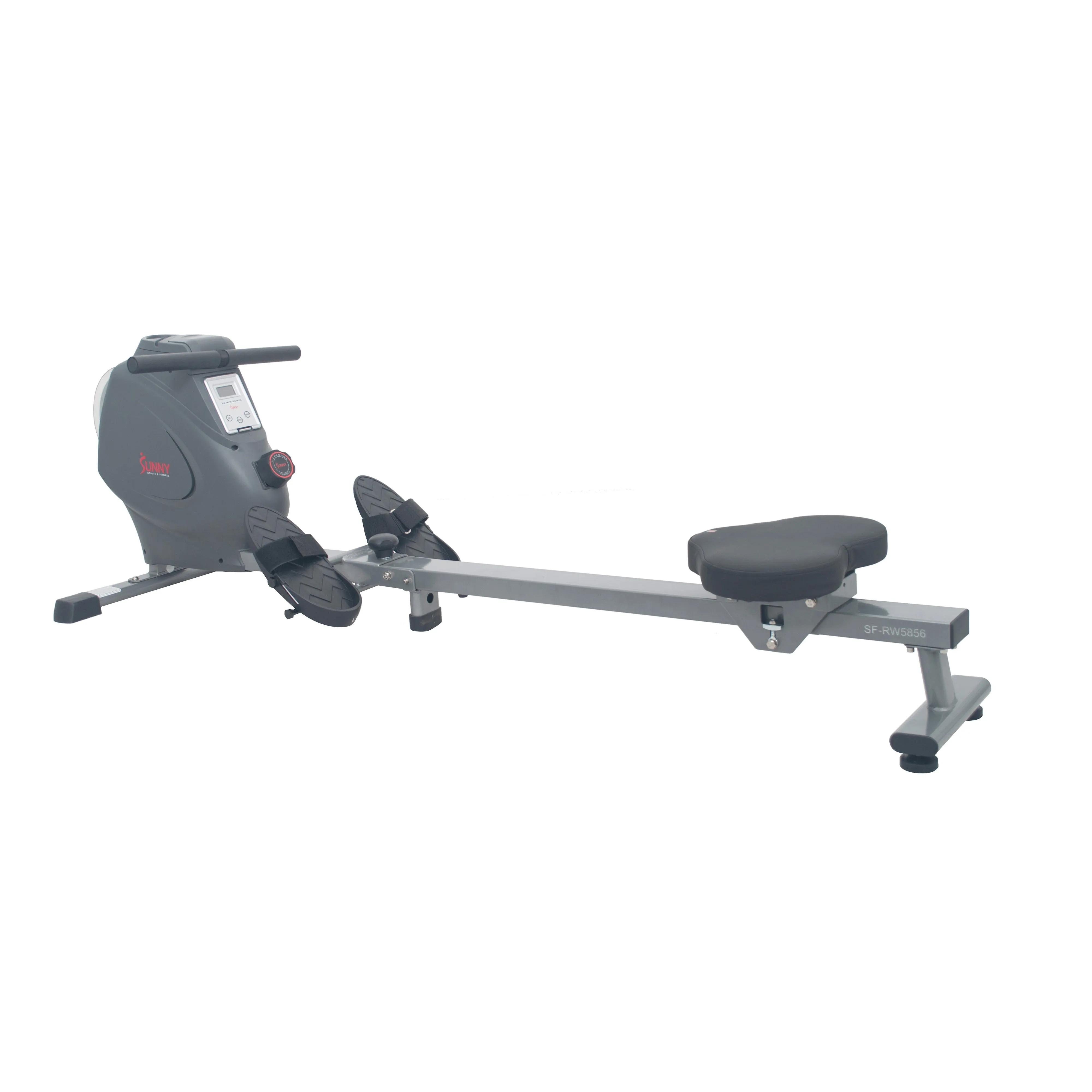 Rowing Machine Magnetic Rower, LCD Monitor w/ Device Holder