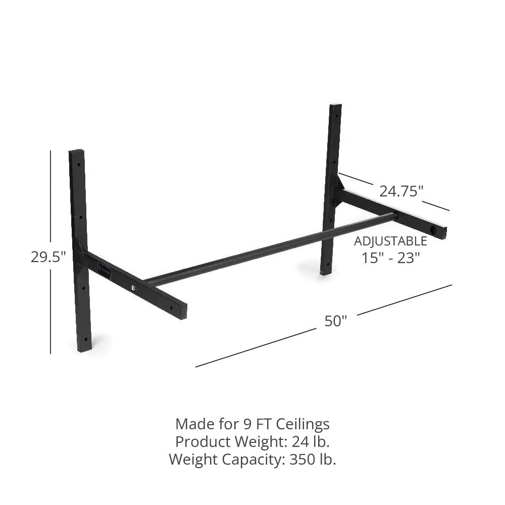 Scratch and Dent, Medium Adjustable Ceiling Wall-Mount Pull-Up Bar