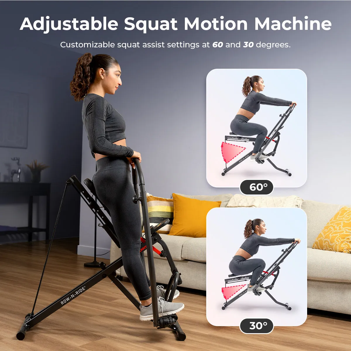 Smart Full Motion Upright Row-N-Ride® Squat Assist Trainer Machine