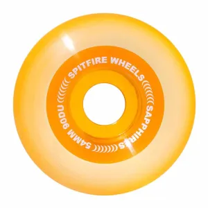 Spitfire Skateboard Wheels Sapphire 90DU Outer Core Orange 54mm