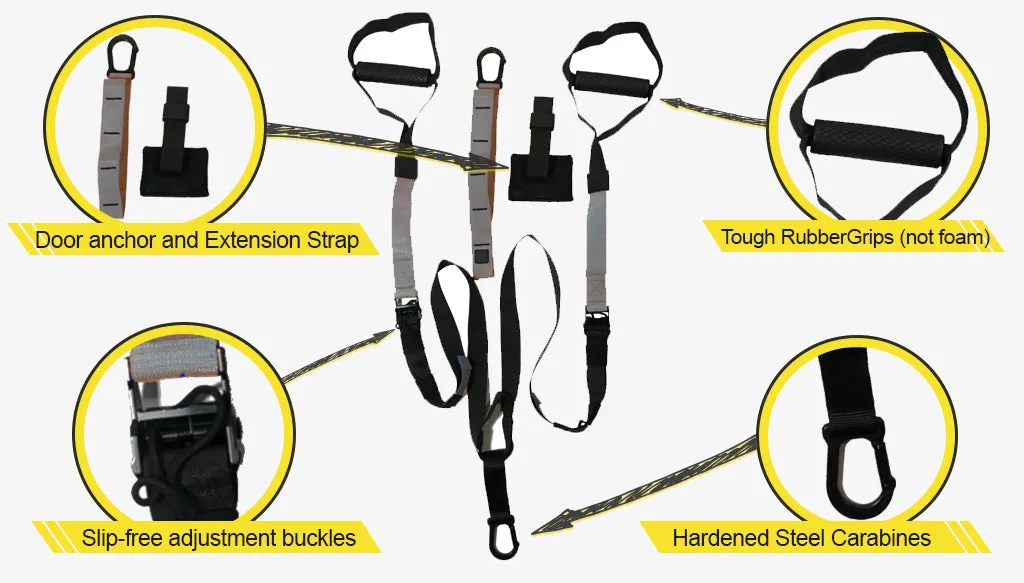 Suspension Trainer Home Gym Resistance Exercise Full Body Workout