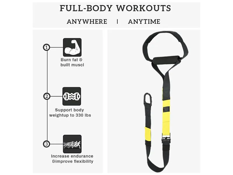 Suspension Training Kit Bodyweight Resistance Straps