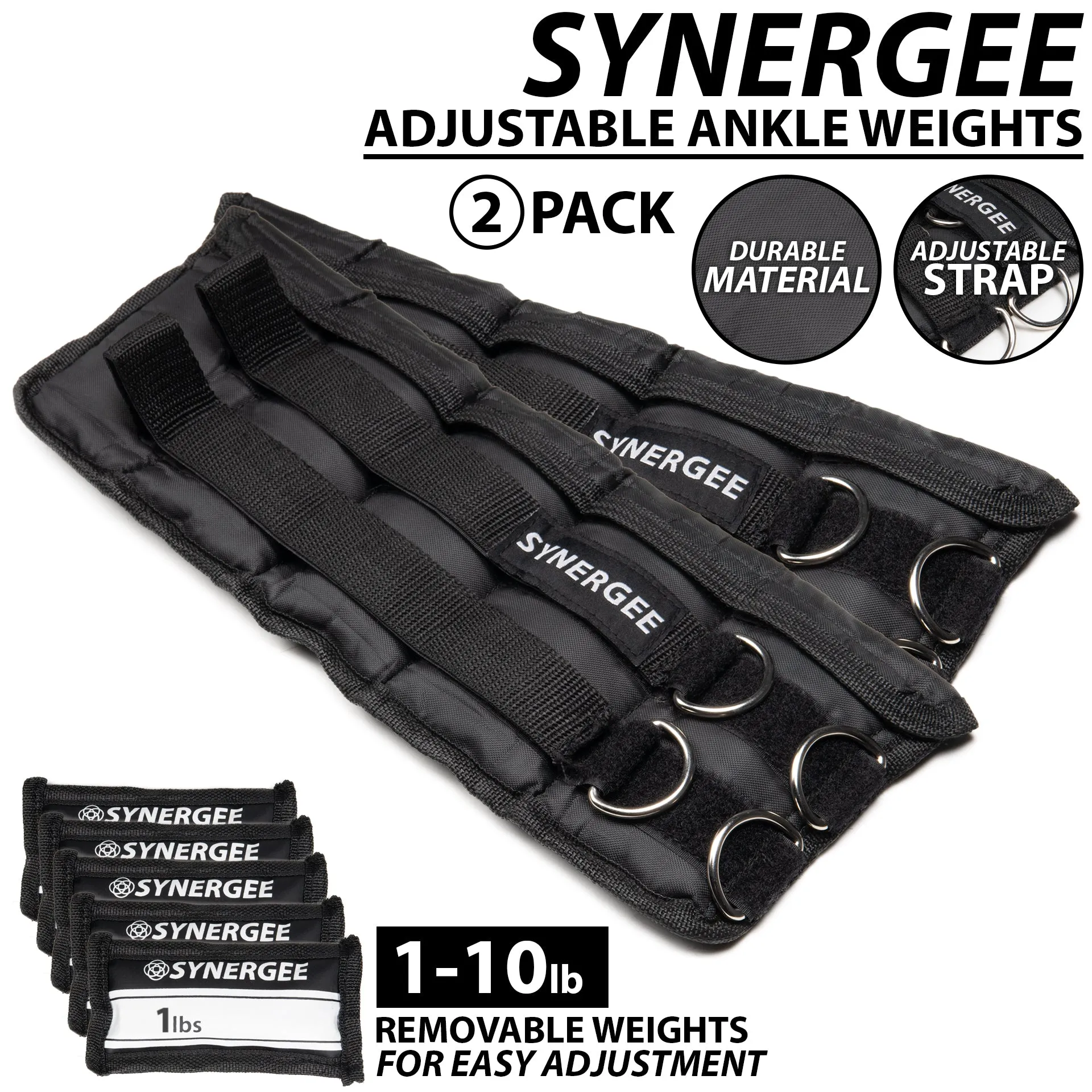 Synergee Adjustable Ankle/Wrist Weights