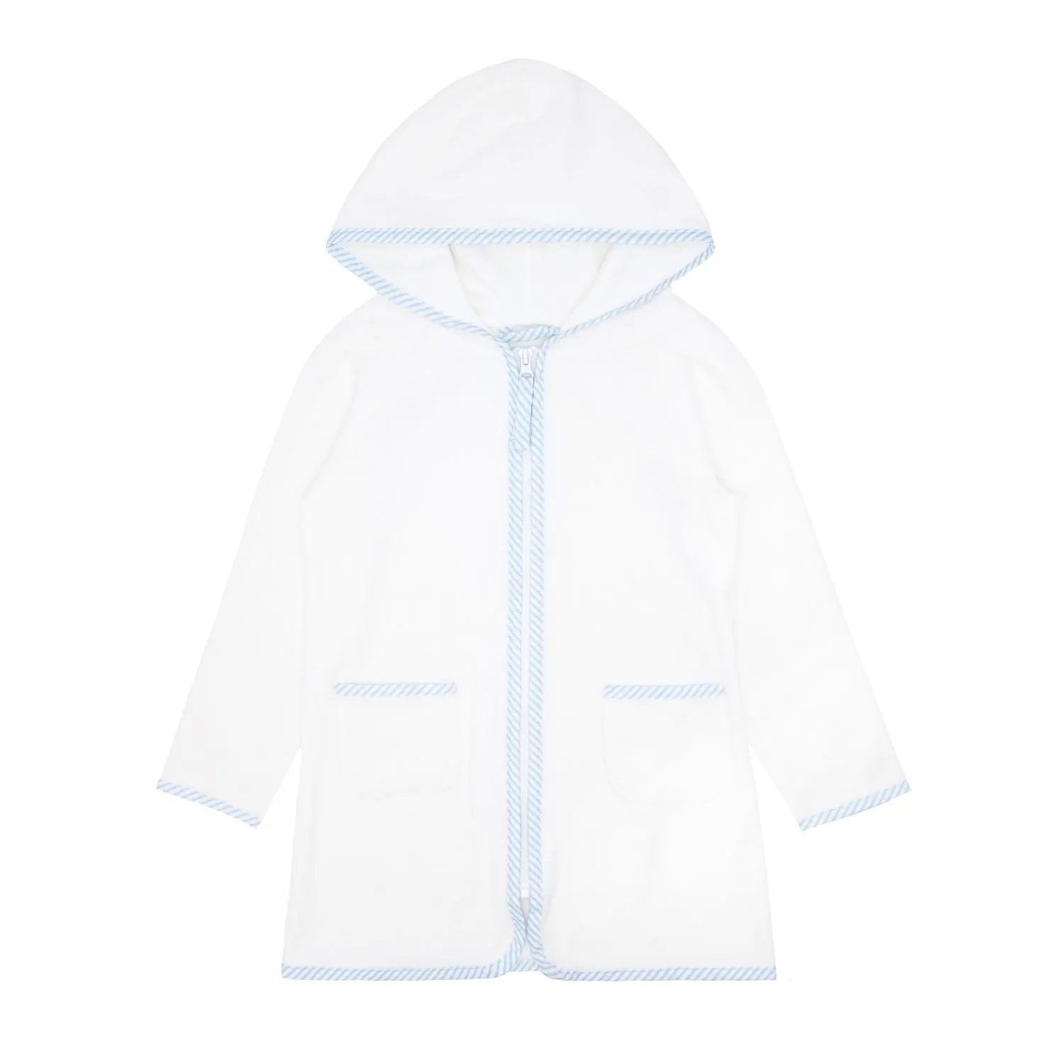 Terry Hooded Coverup - White