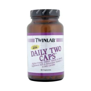 Twinlab Daily Two Caps Without Iron - 90 Capsules