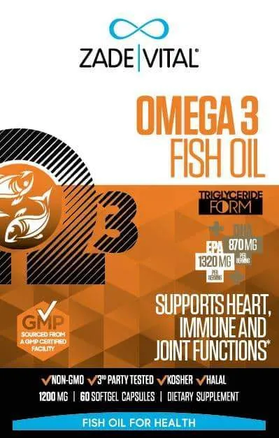 Ultra EPA DHA Omega-3 Fish Oil, 60 Softgels