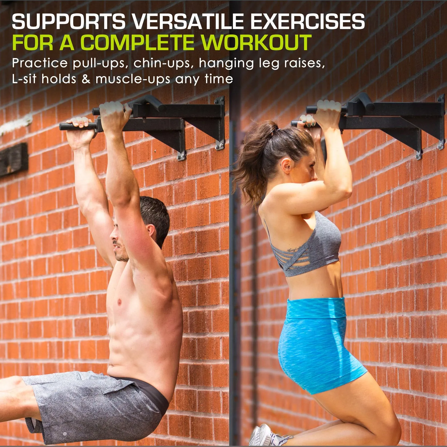 Wall-Mounted Pull-Up Bar