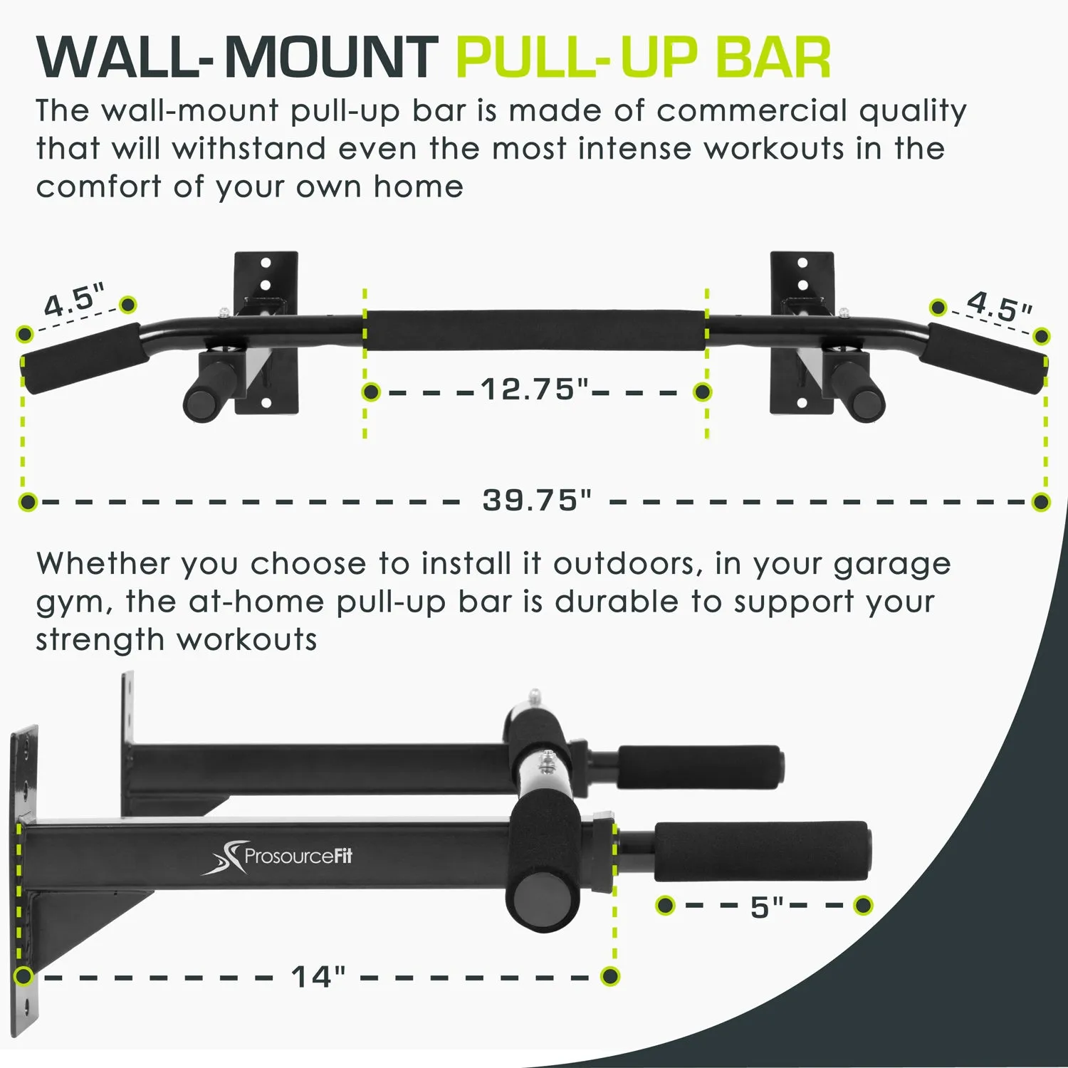 Wall-Mounted Pull-Up Bar