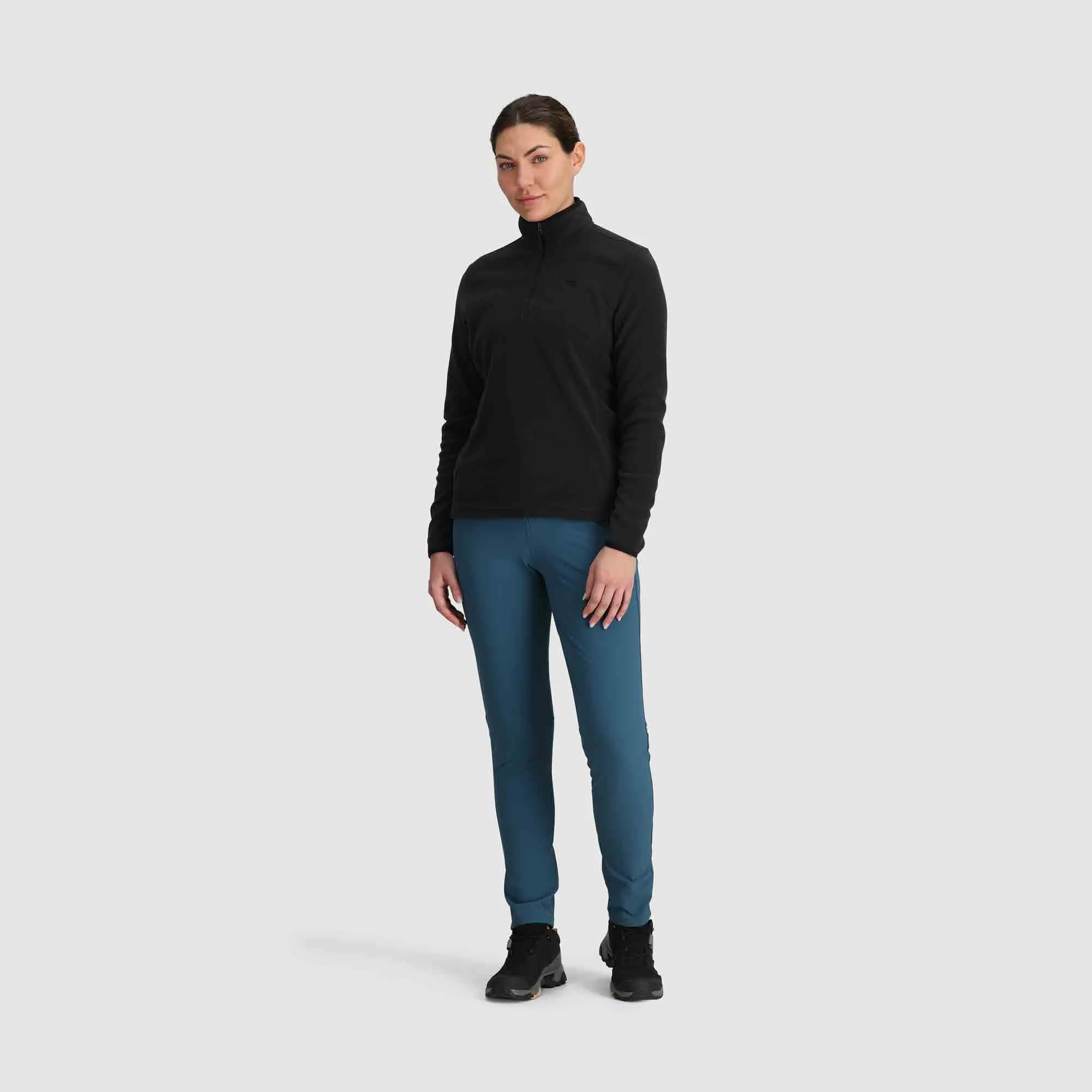 Womens Polartec 100 Quarter Zip Fleece Top